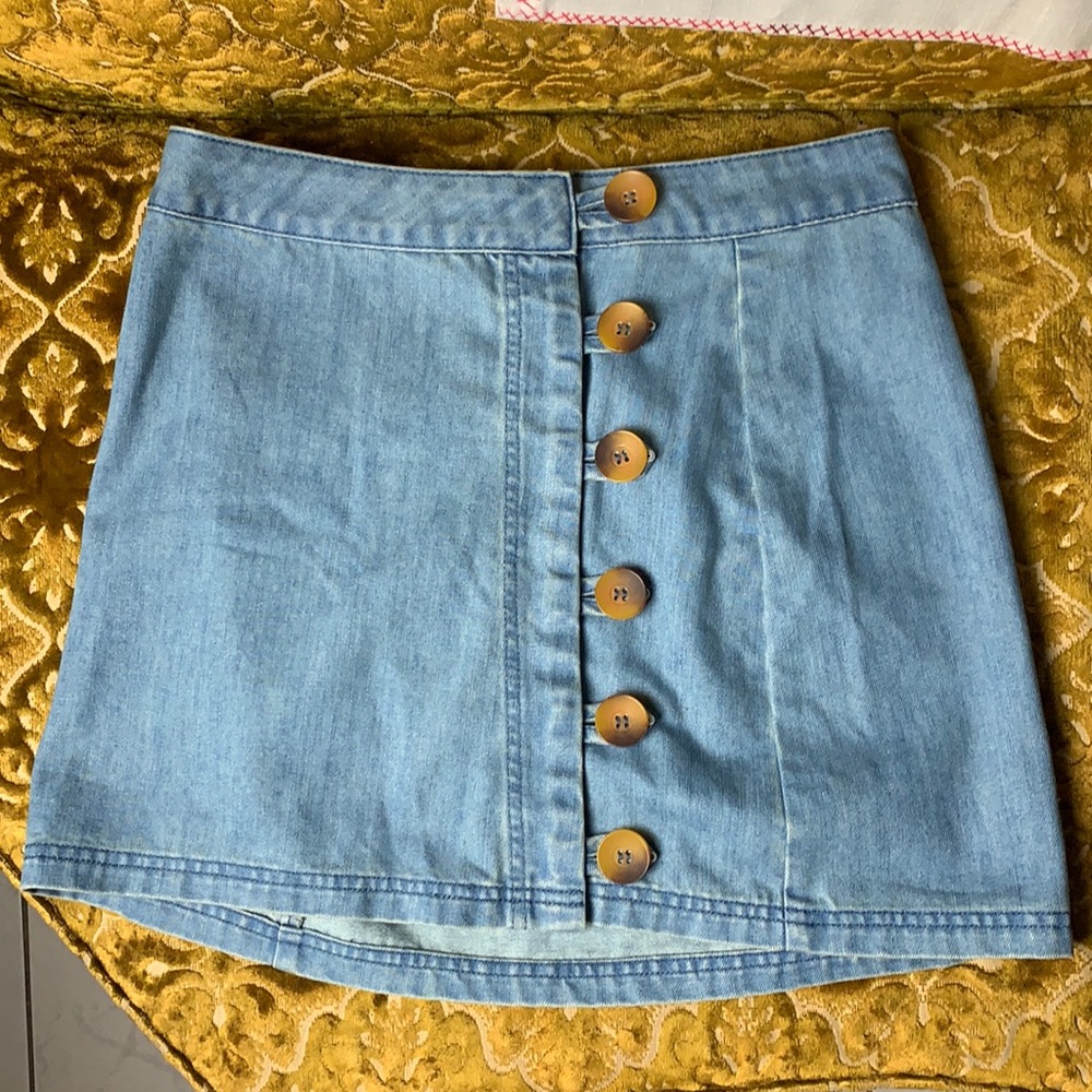 COPY - Rhythm Livin Denim Skirt (size 6)